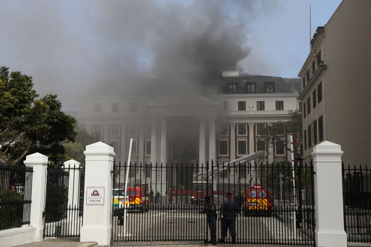 Suspect arrested in connection with South African parliament fire