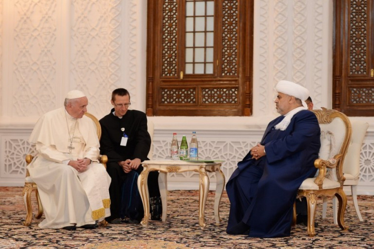Pope Francis and Allahshukur Pashazade 