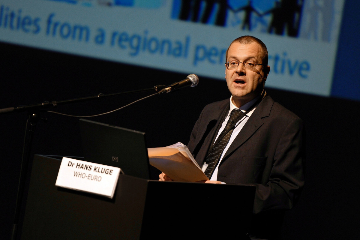 Dr Hans Kluge, head of the World Health Organisation