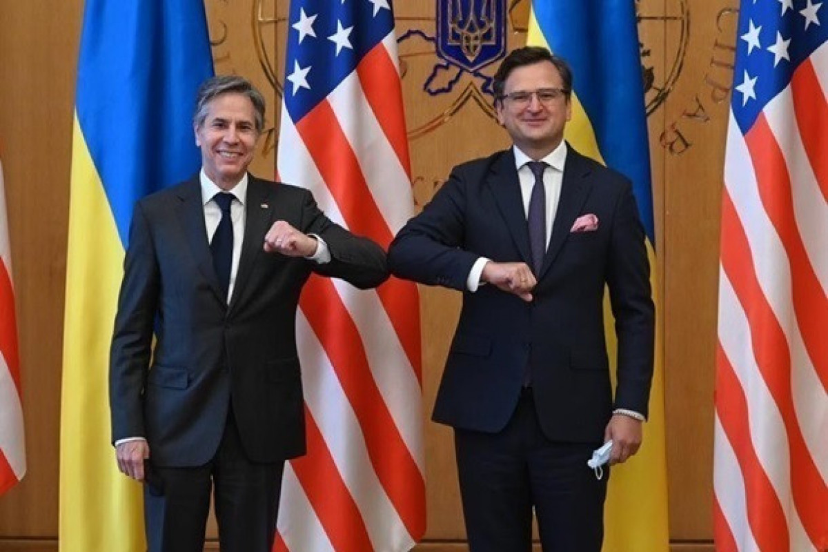 Ukrainian Foreign Minister Dmytro Kuleba and US Secretary of State Antony Blinken