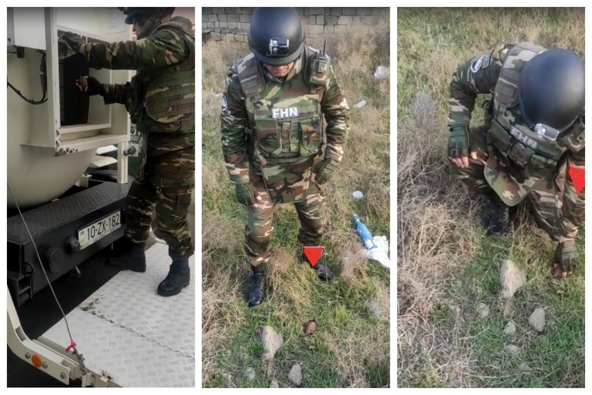 Bakıda dəmir yolu keçidində qumbara tapılıb