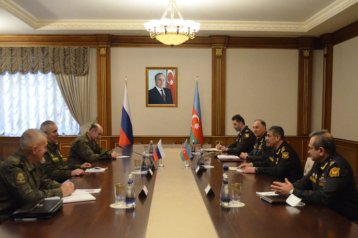 Встреча Закира Гасанова с новым командующим российскими миротворцами