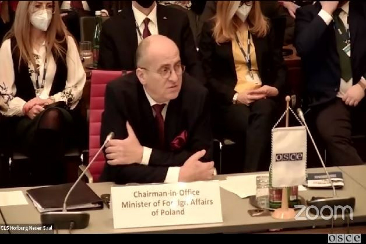 Zbigniew Rau, Acting Chairman of the OSCE, Polish Foreign Minister