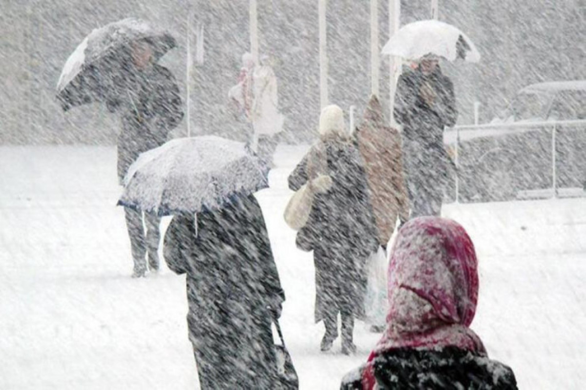 Strong wind accompanied by snow to blow, blizzard to be observed in Baku-WARNING 
