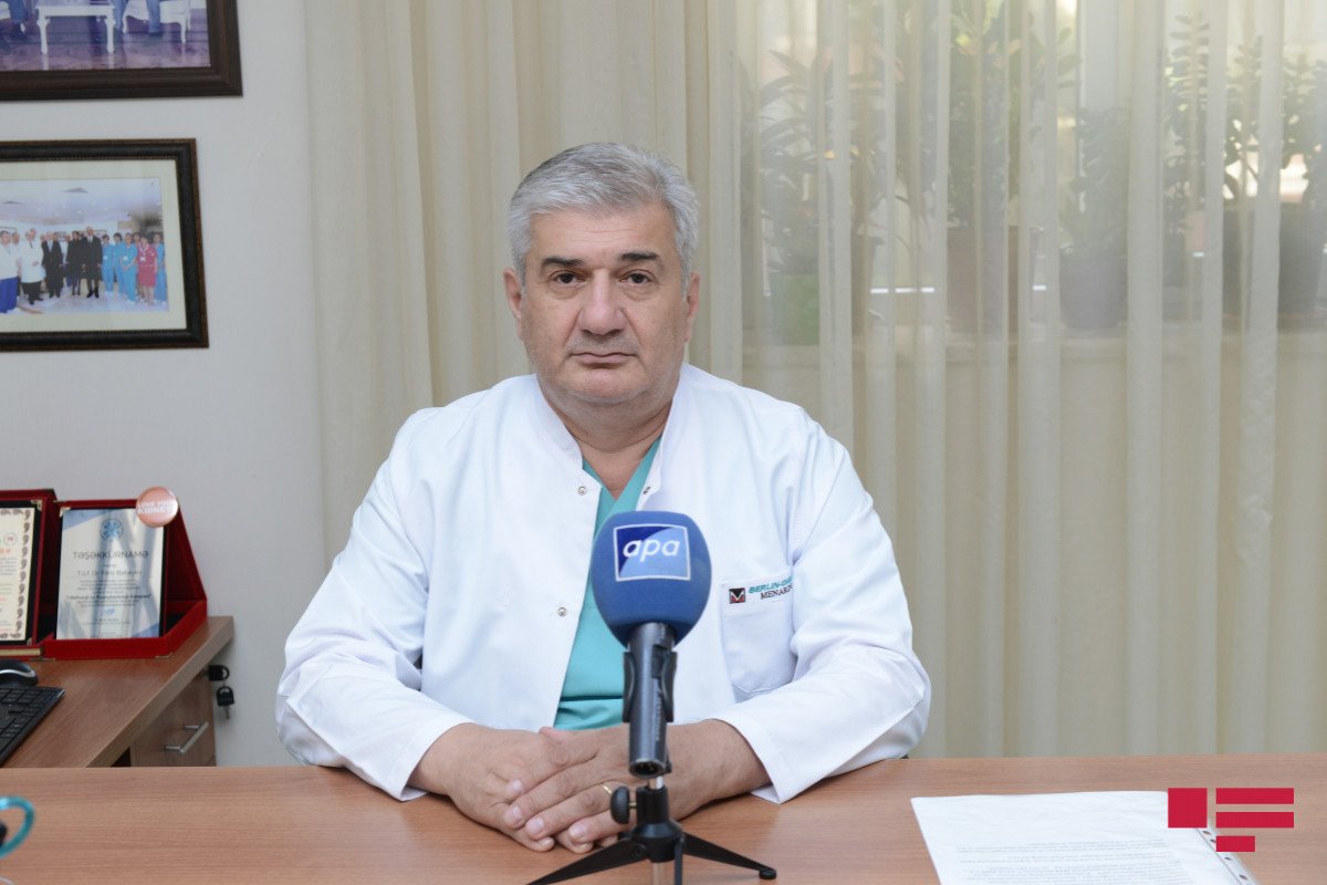 Fariz Babayev, Chief of Hemodialysis Department of Republican Clinic Urological Hospital named after M.J.Javadzade