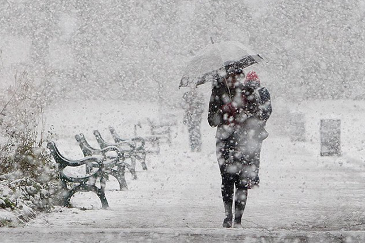 Завтра в Баку ожидается мокрый снег, в районах Азербайджана – снегопад -ВИДЕО 