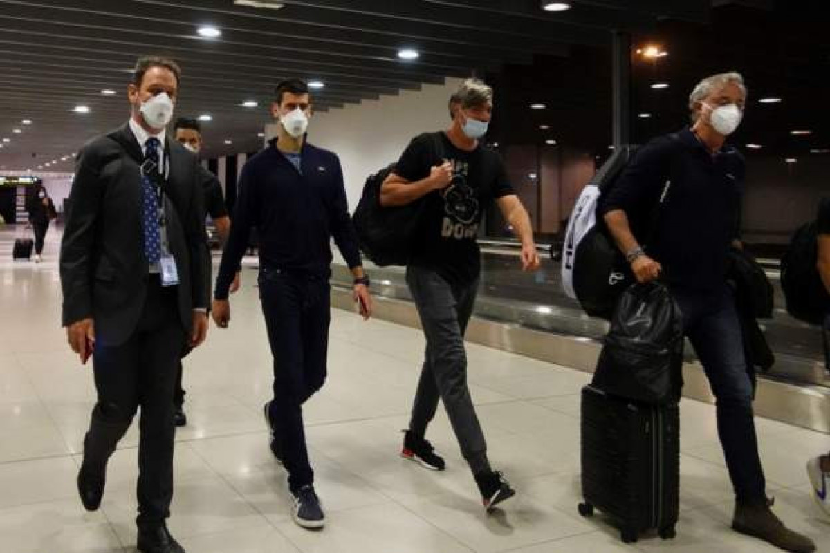Tennis star Novak Djokovic departed from Australia-PHOTO 