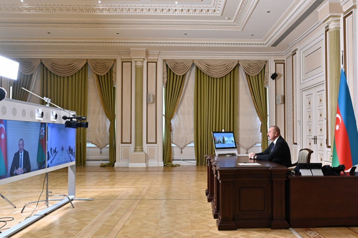 Состоялась встреча Президента Ильхама Алиева и председателя парламента Монтенегро в видеоформате