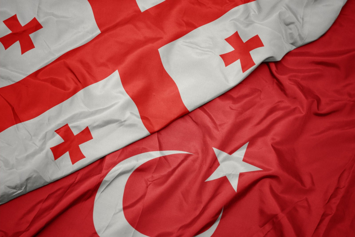 Flags of Turkey and Georgia