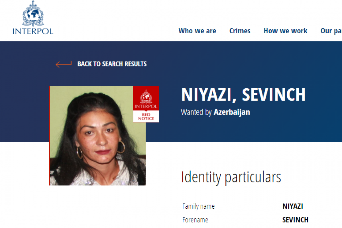 Azərbaycan bolqarıstanlı qadını beynəlxalq axtarışa verib