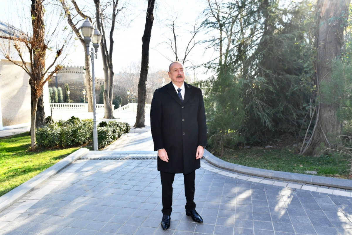 President Ilham Aliyev attends unveiling of monument to Haji Zeynalabdin Tagiyev-UPDATED 