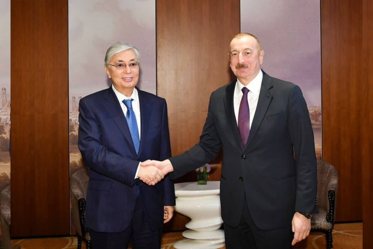 Kasim-Jomart Tokayev and Ilham Aliyev