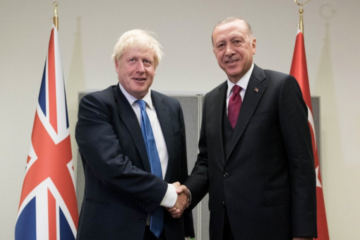 Премьер-министр Великобритании Борис Джонсон и Президент Турции Реджеп Тайип Эрдоган