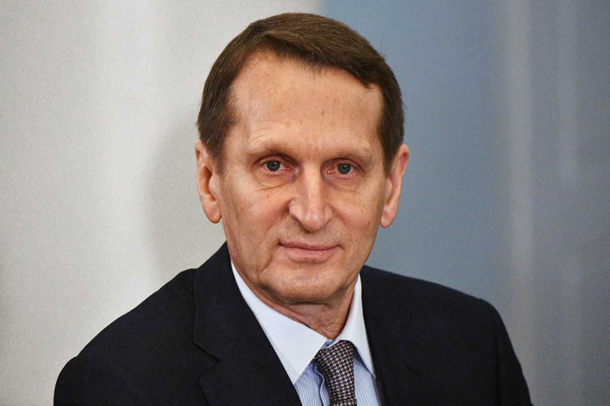 Sergey Naryshkin, director of the Foreign Intelligence Service of the Russian Federation