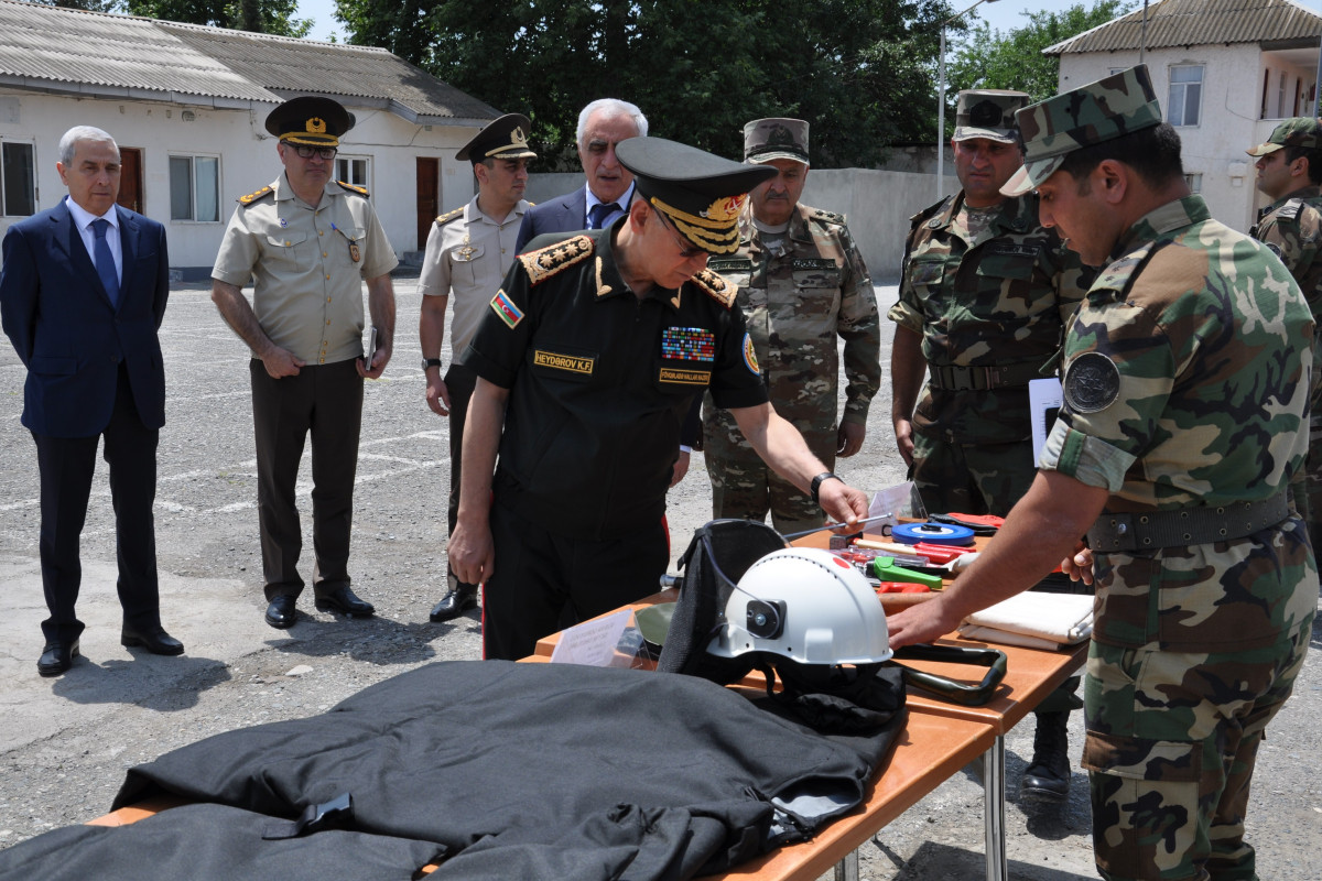 Кямаледдин Гейдаров посетил новосозданный полк специального назначения МЧС в Барде 