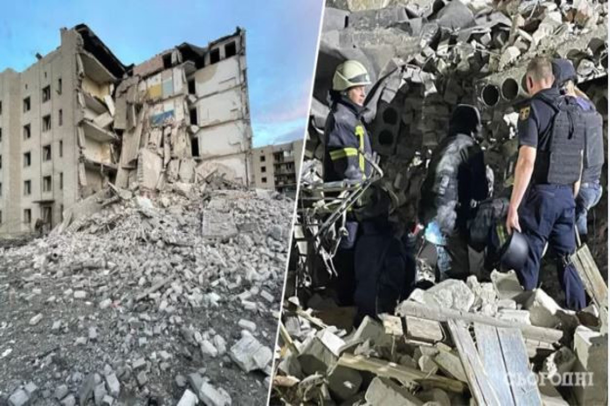 Rusiya Donetsk vilayətində 5 mərtəbəli binanı atəşə tutub, 6 nəfər ölüb, 34 nəfər dağıntılar altında qalıb