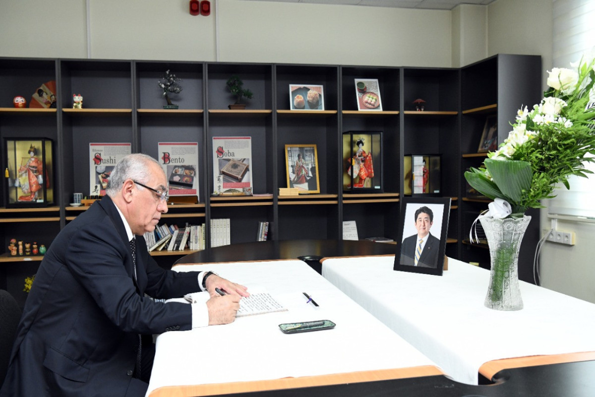 Azerbaijani PM extends condolences to Embassy of Japan on death of Shinzo Abe