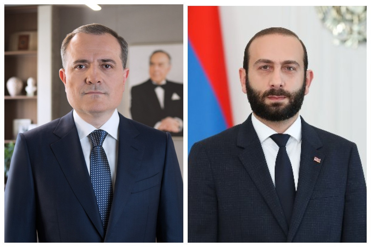 Главы МИД Азербайджана и Армении Джейхун Байрамов и Арарат Мирзоян