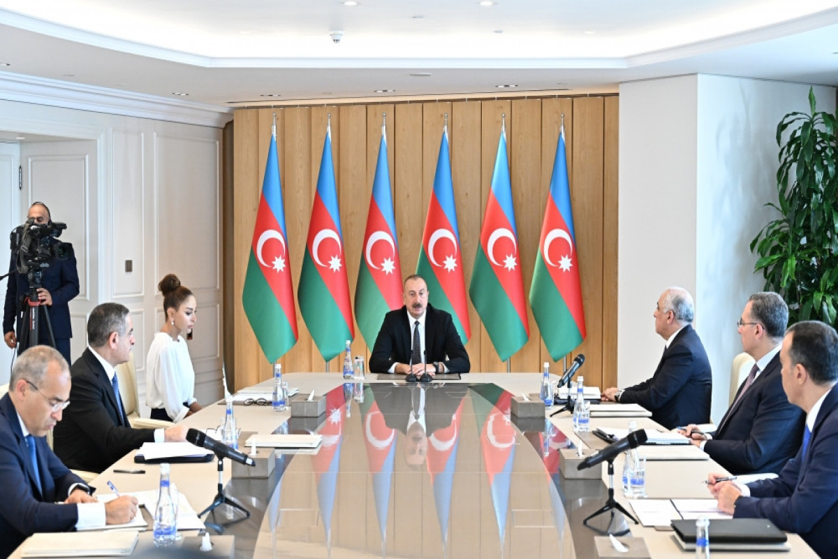 Совещание под председательством Президента Ильхама Алиева, посвященное итогам шести месяцев 2022 года
