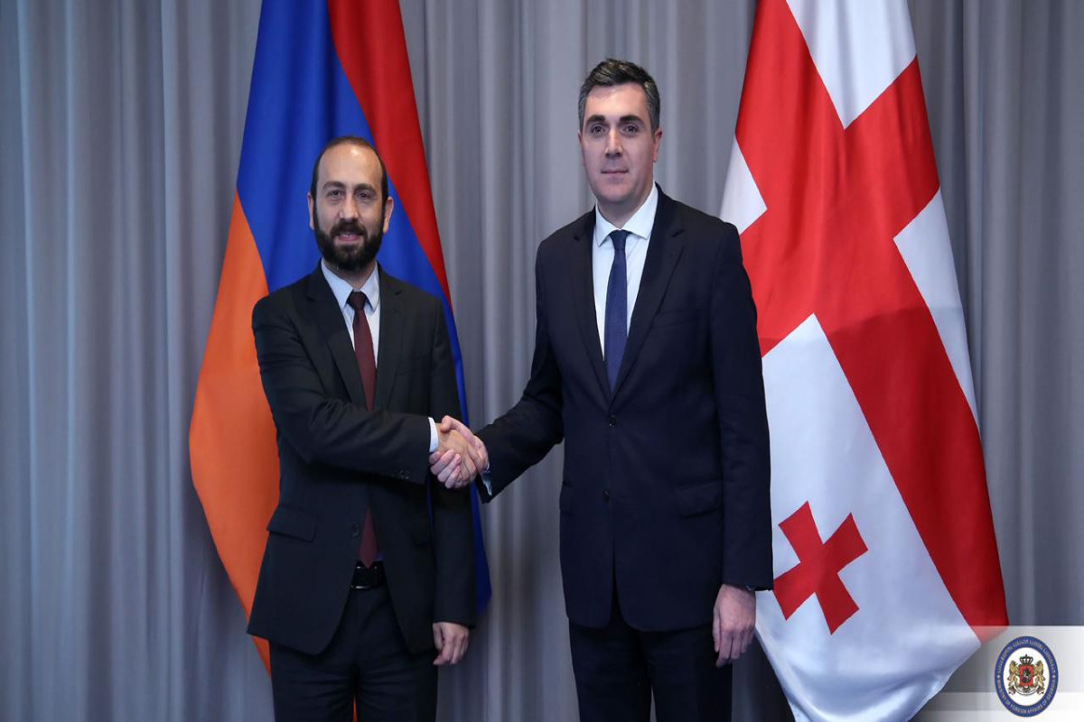 Ermənistan xarici işlər naziri Ararat Mirzoyan, Gürcüstan xarici işlər naziri İlia Darçiaşvili
