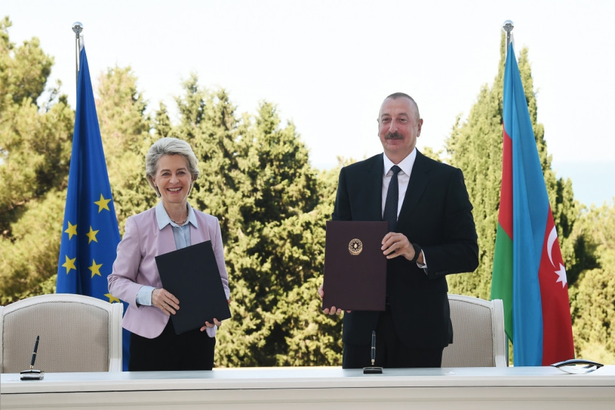 Azerbaijan, European Union signed MoU on Strategic Partnership in field of energy