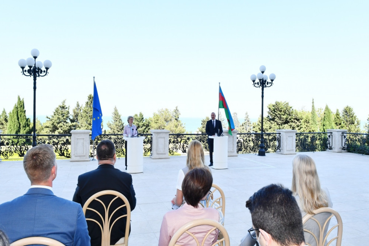 President Ilham Aliyev, President of European Commission made press statements-