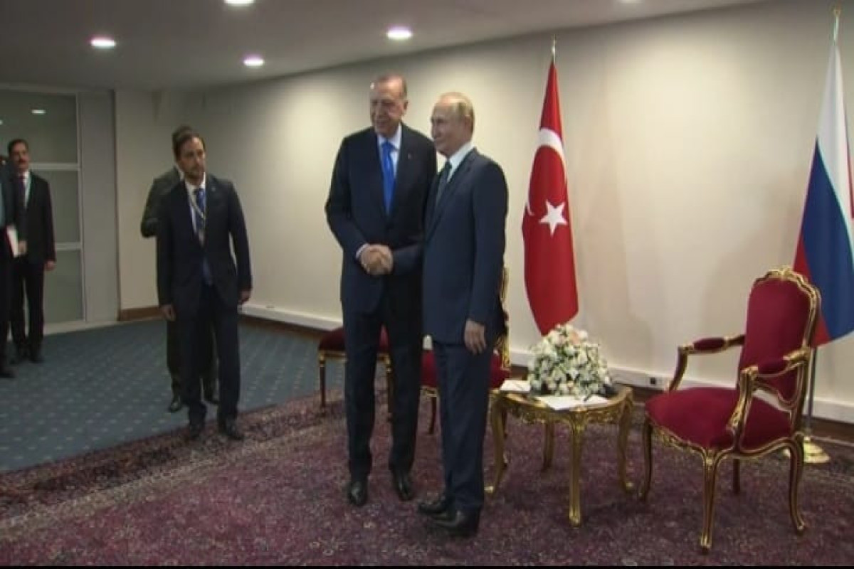 Vladimir Putin, Russian President and   Recep Tayyip Erdogan, Turkish President