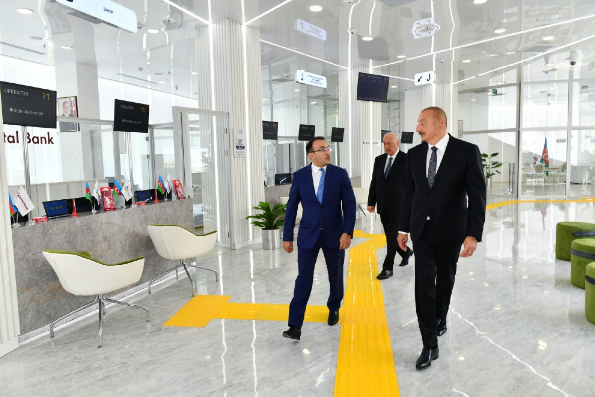 President attends opening of Sumgayit regional “ASAN xidmət” center No2