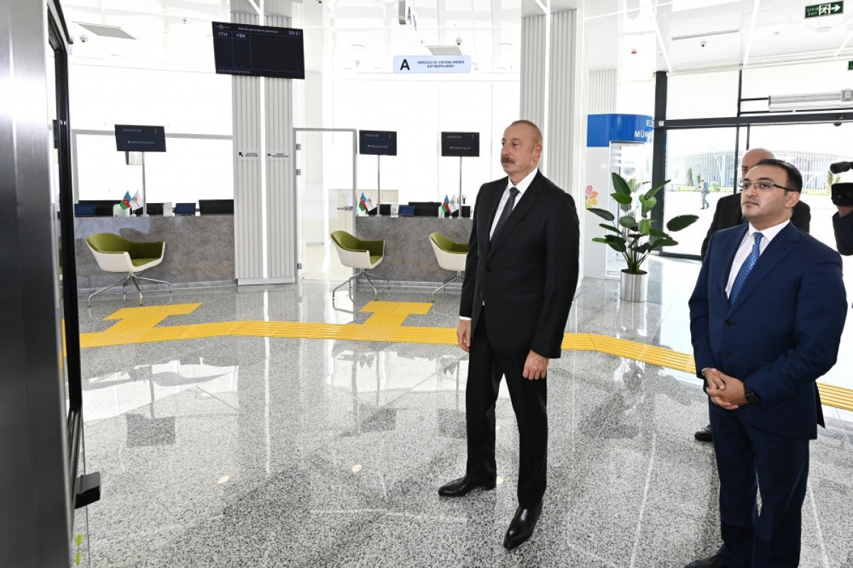 President attends opening of Sumgayit regional “ASAN xidmət” center No2