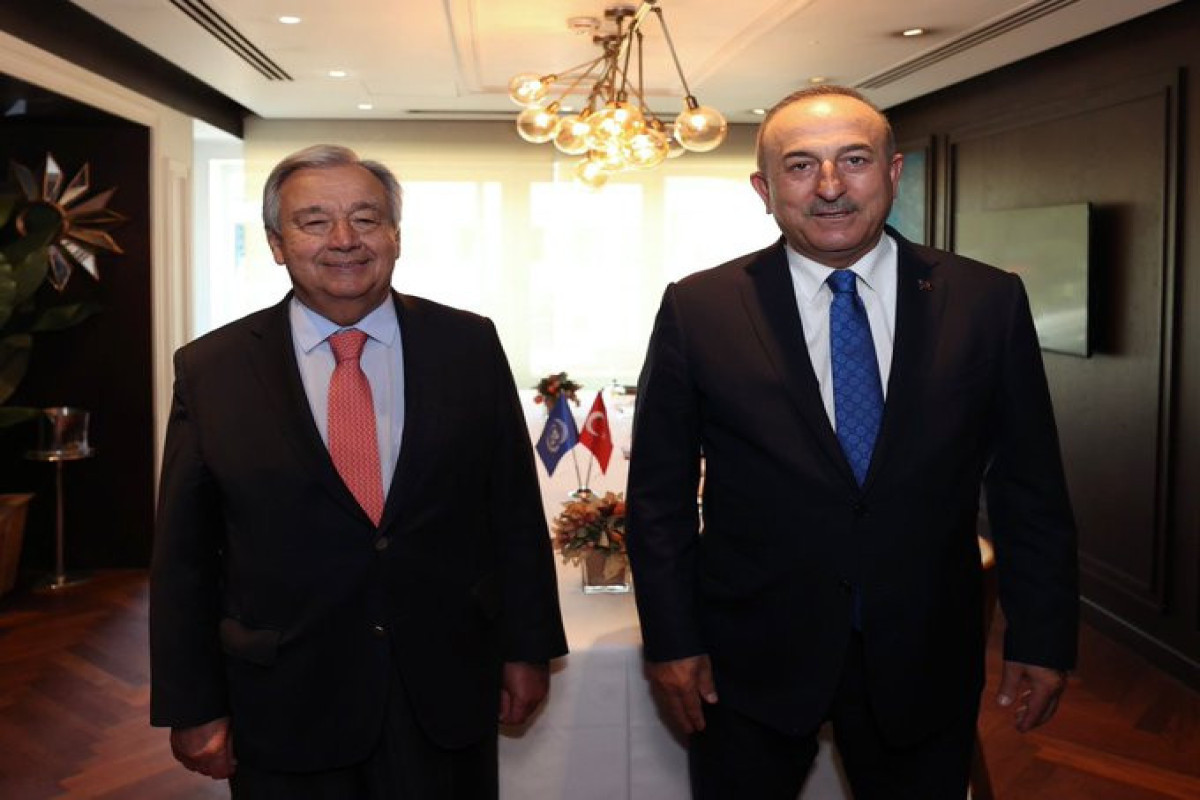 Turkish FM meets with UN Secretary-General