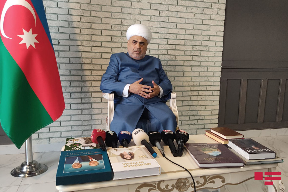 Sheikh-ul-Islam Allahshukur Pashazadeh, the chairman of the Caucasus Muslims Administration (CMA)