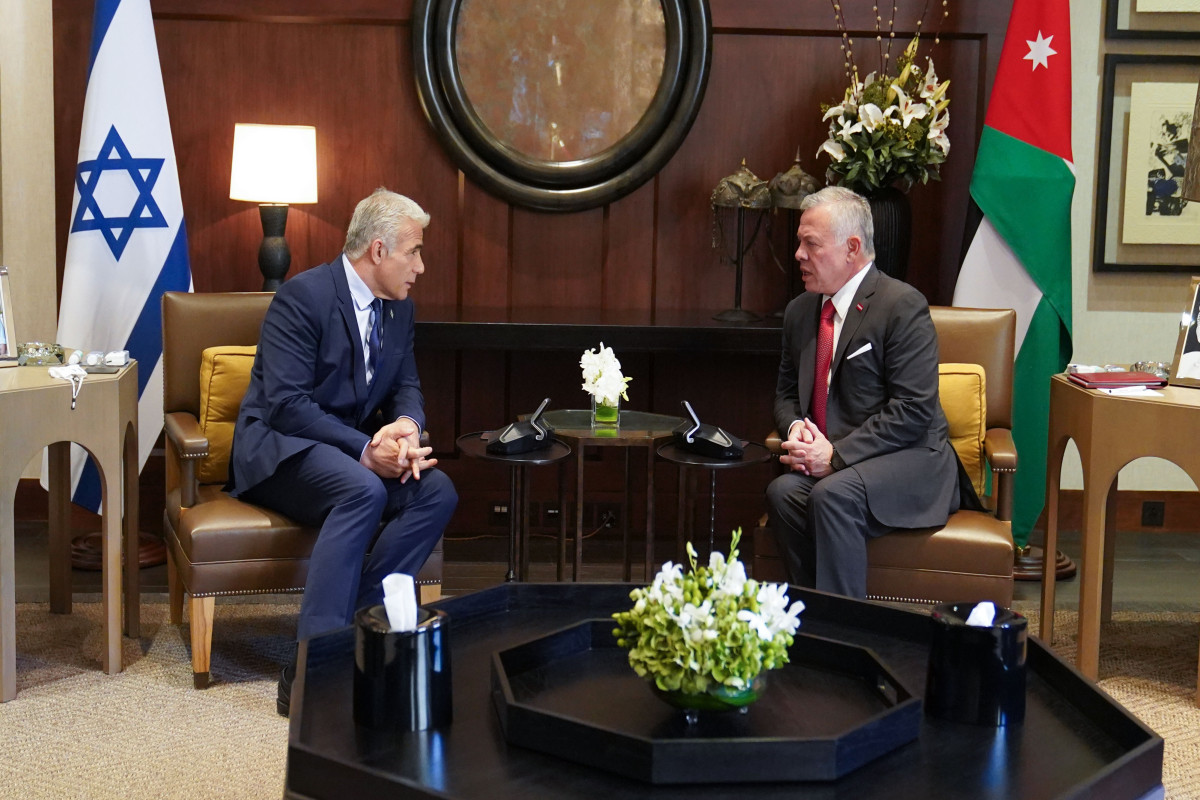İsrail Baş naziri Yair Lapid, İordaniya Kralı II Abdullah