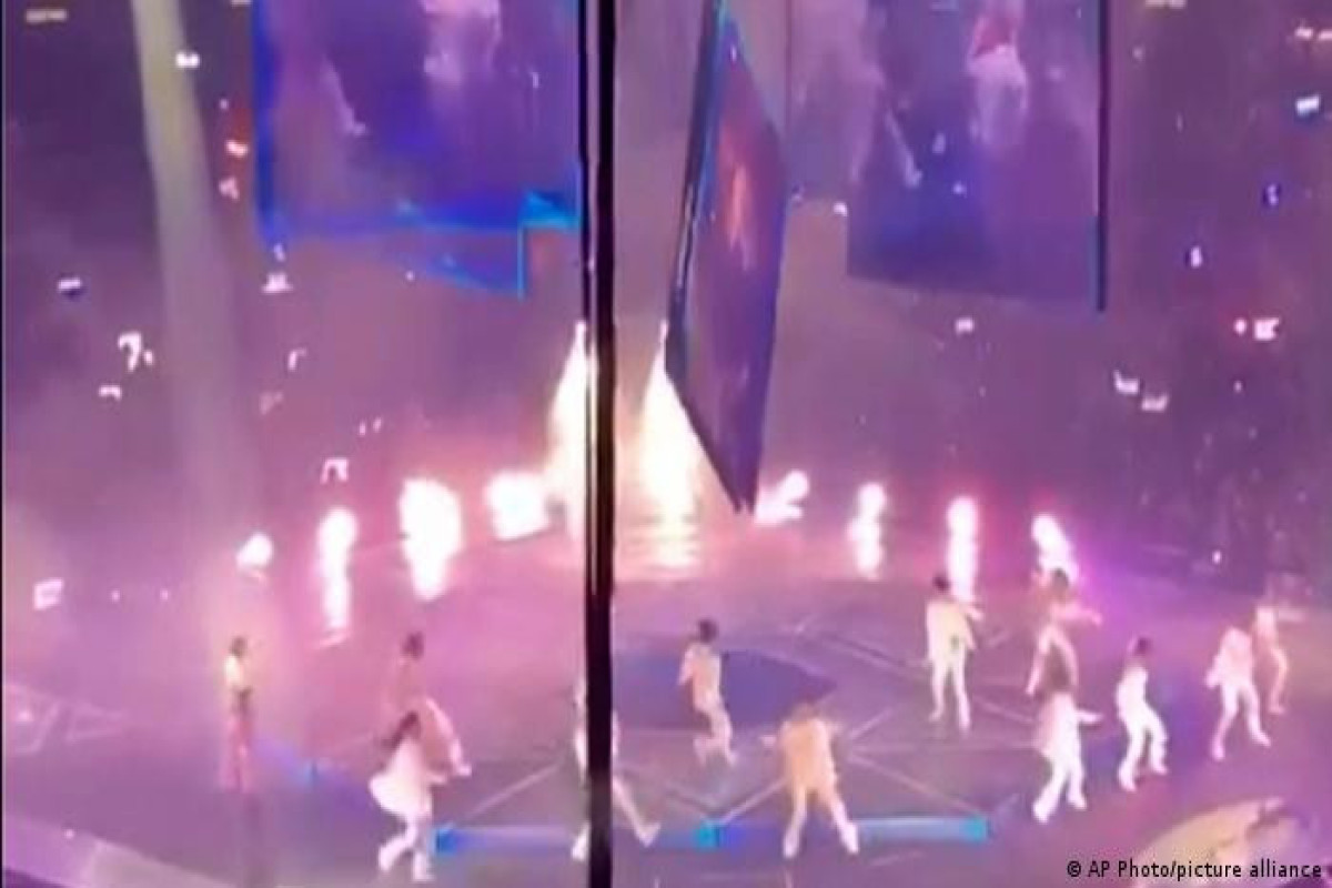 Giant video screen falls during Hong Kong pop concert, dancers hurt