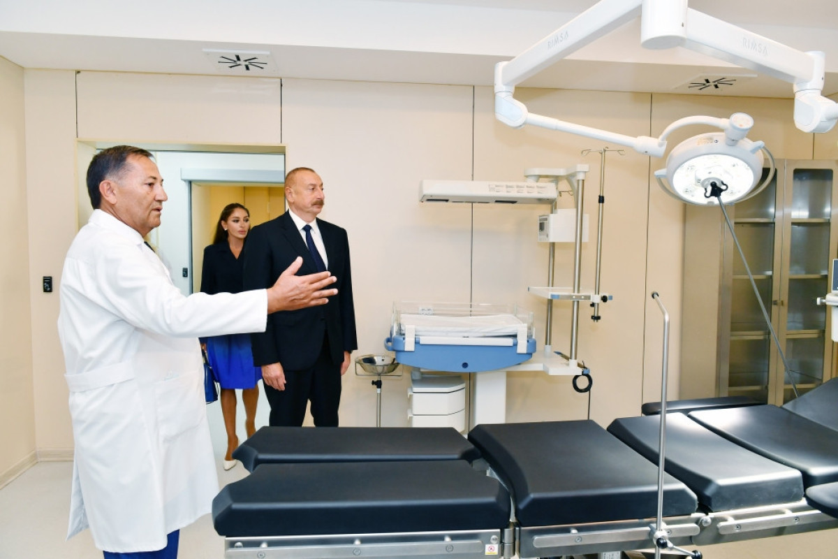 Azerbaijani President and First Vice-President viewed condition created in Maternity hospital No 2 in Baku