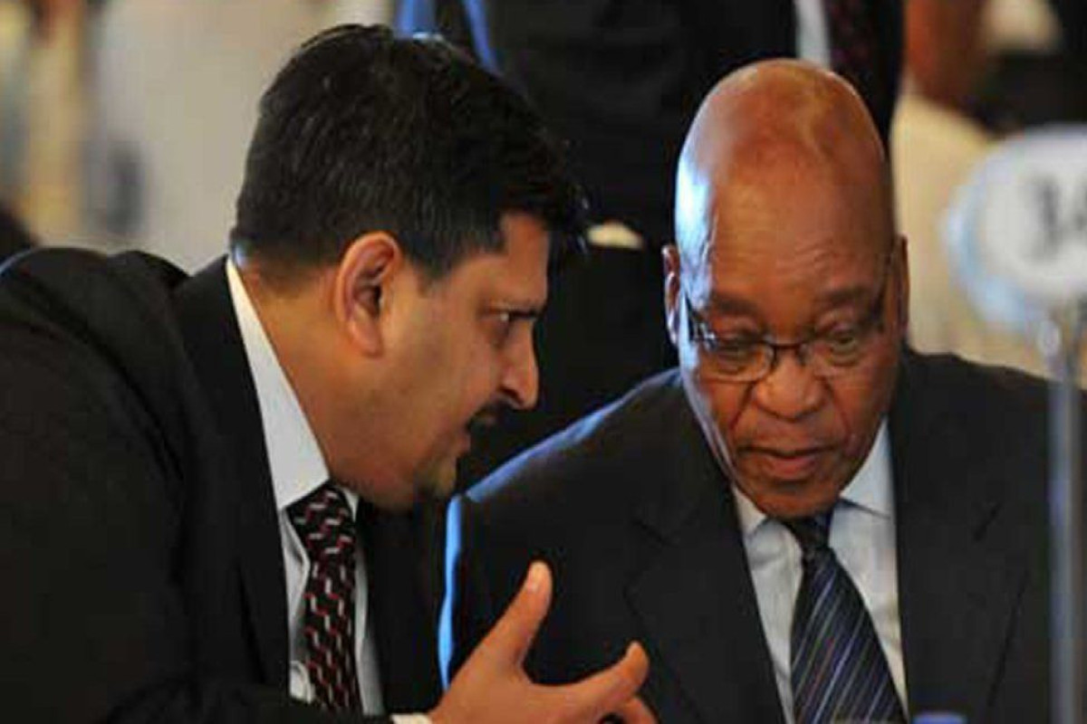 Atul Gupta with South African president Jacob Zuma