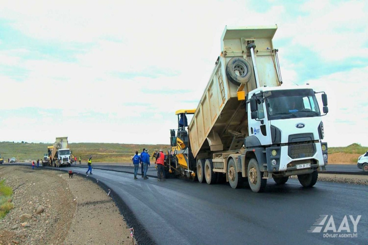 Bərdə-Ağdam avtomobil yolunun tikintisi sürətlə davam etdirilir - FOTO 