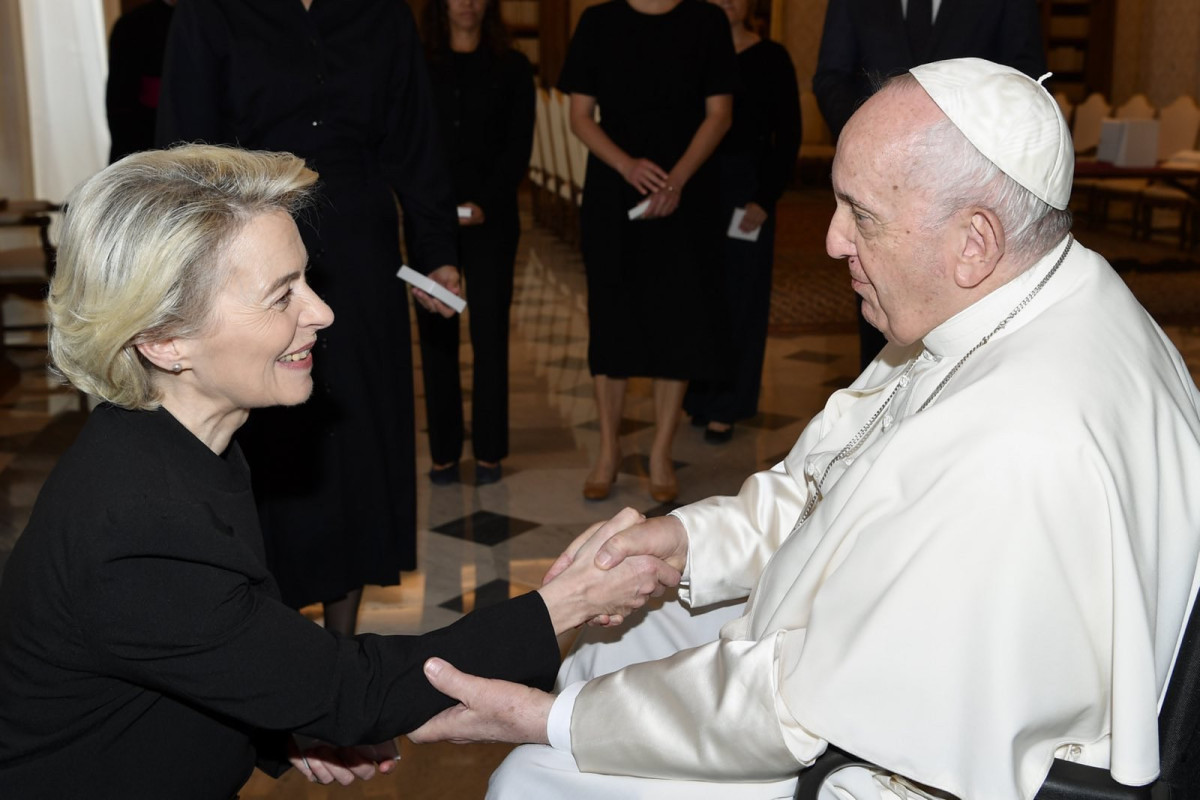 Ursula von der Leyen, Roma Papası Fransisk