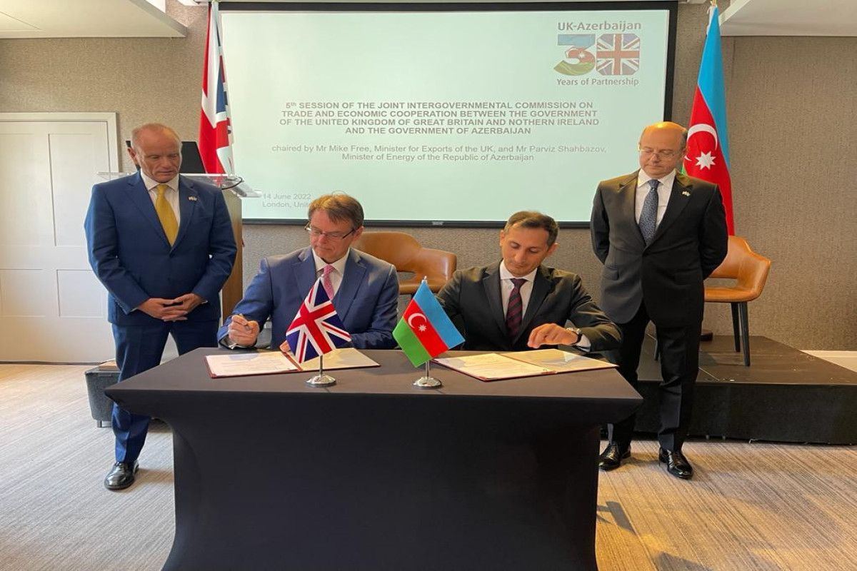 Azərbaycan-Britaniya Hökumətlərarası Komissiyanın 5-ci iclası keçirilib