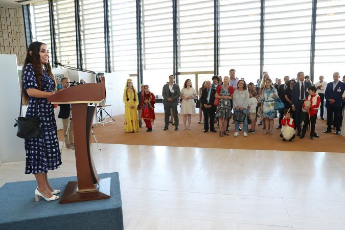 Лейла Алиева приняла участие в открытии выставки «Мои моря, мои океаны» в Женеве-ФОТО 