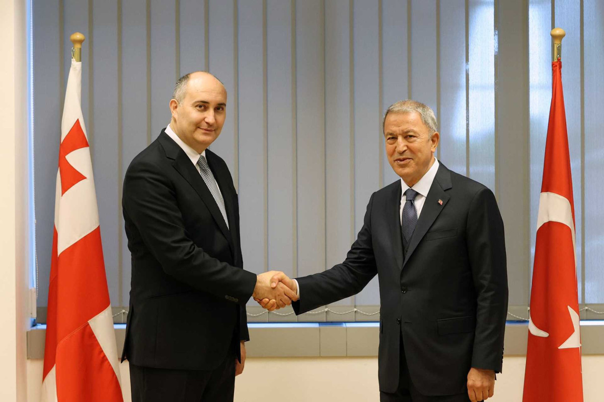 Juansher Burchuladze, Georgian Defense Minister and Hulusi Akar, Turkish National Defense Minister