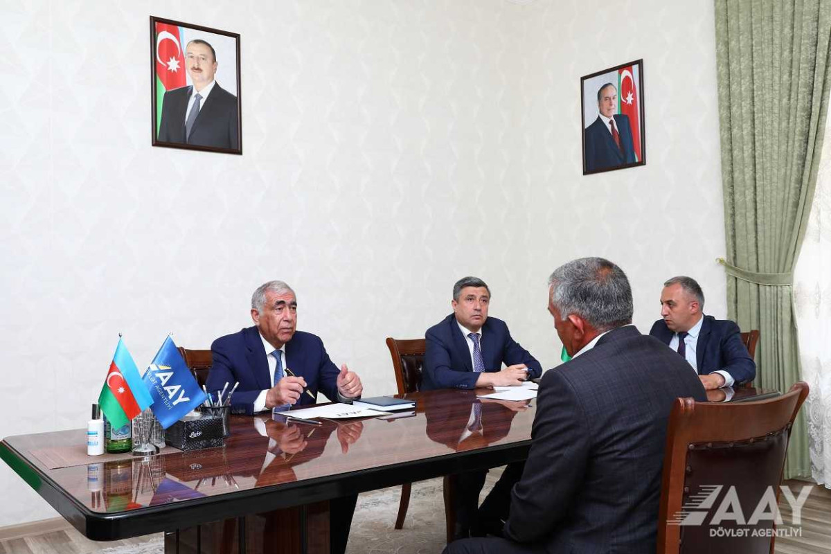AAYDA rəhbərliyi Naftalan şəhərində vətəndaşları qəbul edib - FOTO  - VİDEO 