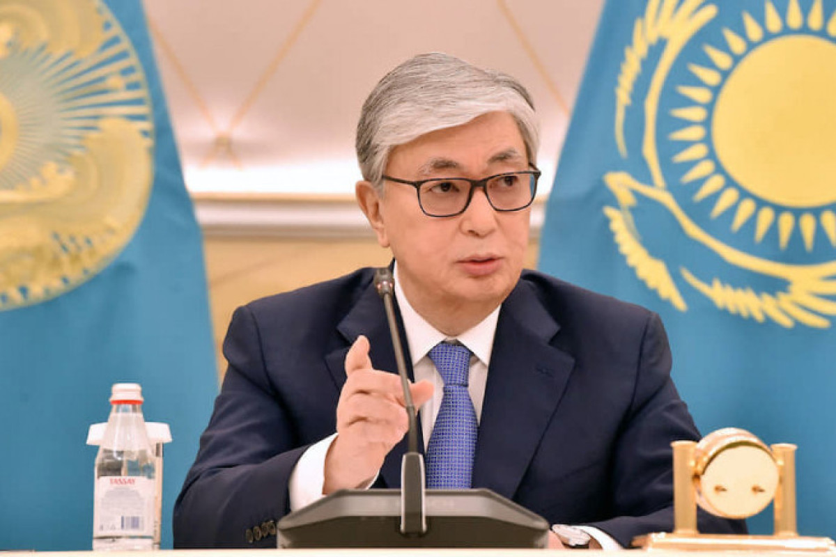 Tokayev Peterburq forumunda Ukraynanın ərazi bütövlüyünə dəstək ifadə edib