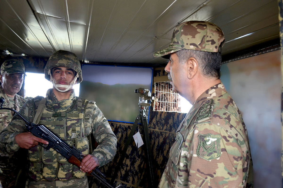 Министр обороны побывал на боевых позициях, дислоцированных на государственной границе-ВИДЕО 