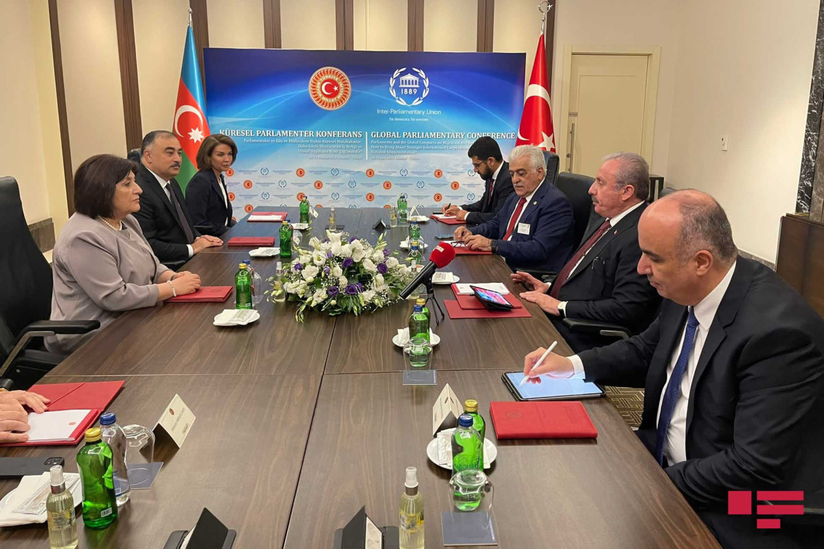 Azerbaijan's chair of Milli Majlis meets chairman of Grand National Assembly of Turkiye-PHOTO 