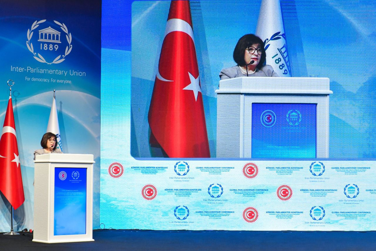 Chair of Azerbaijan's Milli Majlis speaks at Global Parliamentary Conference in Istanbul