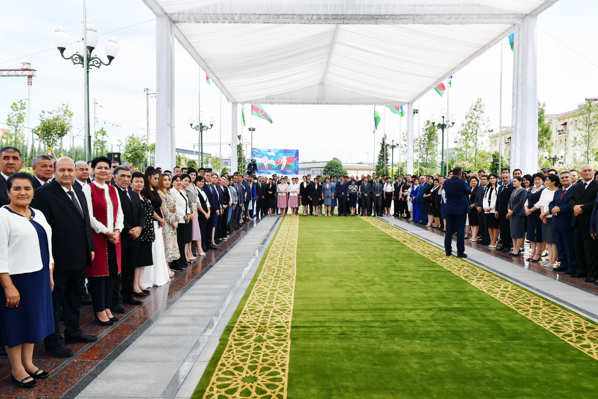 President of Azerbaijan Ilham Aliyev and President of Uzbekistan Shavkat Mirziyoyev attended opening of Heydar Aliyev Square in Tashkent
