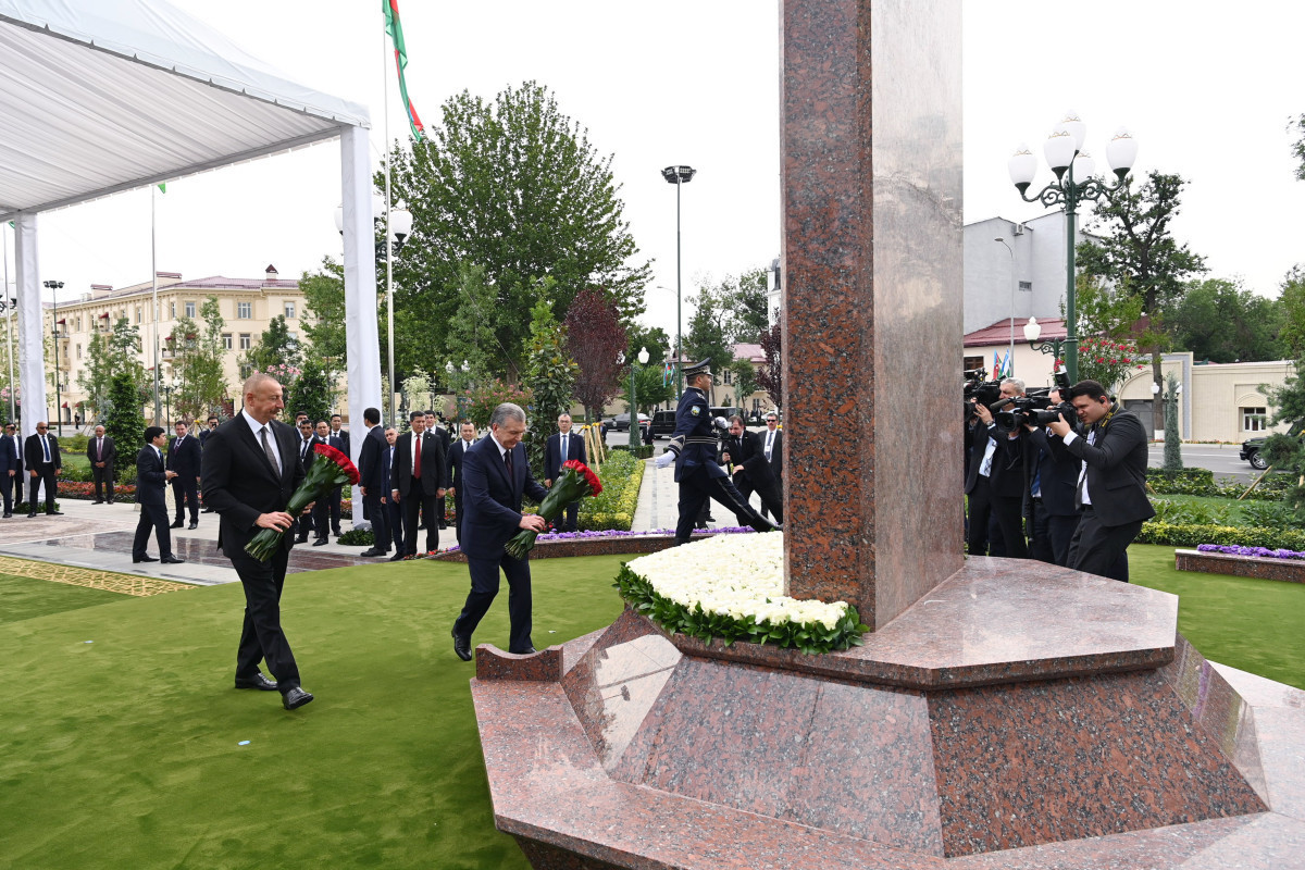 Presidents of Azerbaijan and Uzbekistan attended opening of Heydar Aliyev Square in Tashkent-UPDATED 