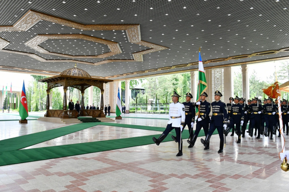 Official welcome ceremony was held for President Ilham Aliyev in Tashkent