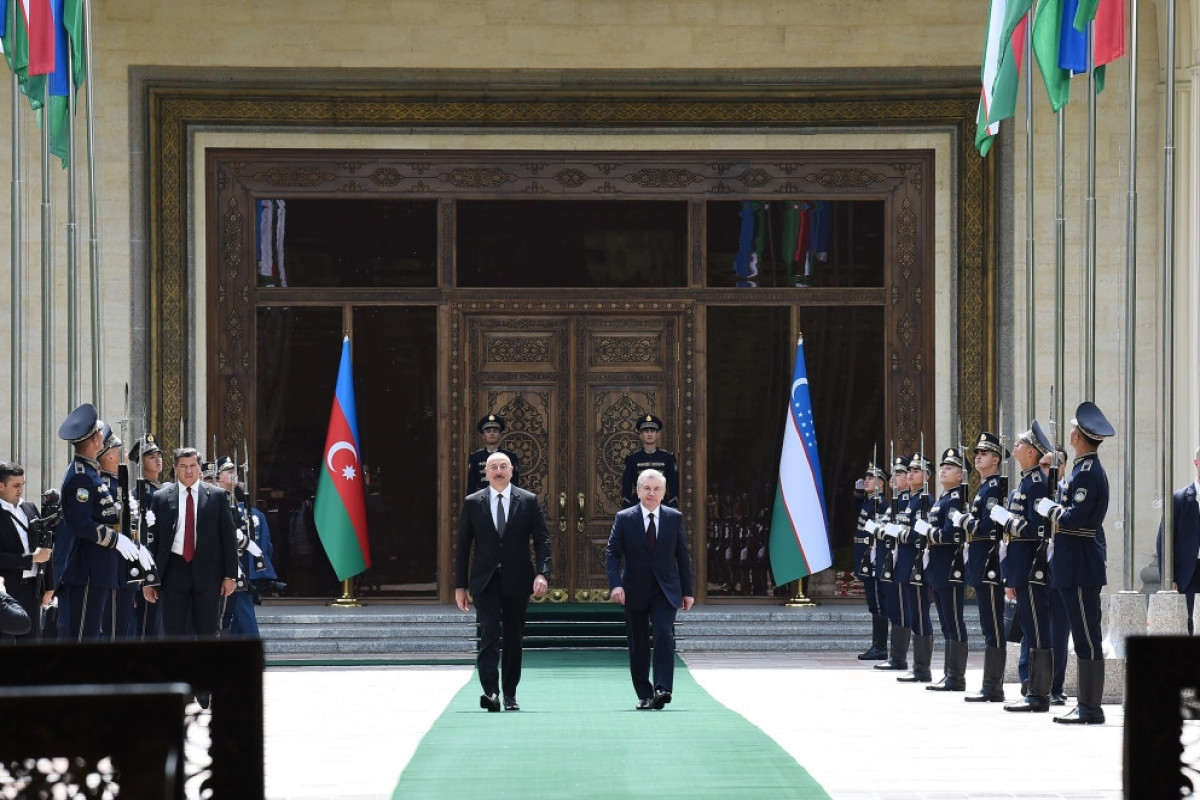 Official welcome ceremony was held for President Ilham Aliyev in Tashkent