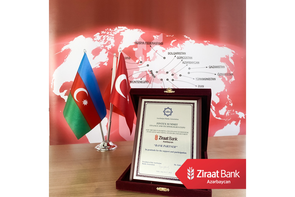 Ziraat Bank Azərbaycan “FINTEX 2022”də təşəkkürnamə ilə təltif edilib - FOTO 